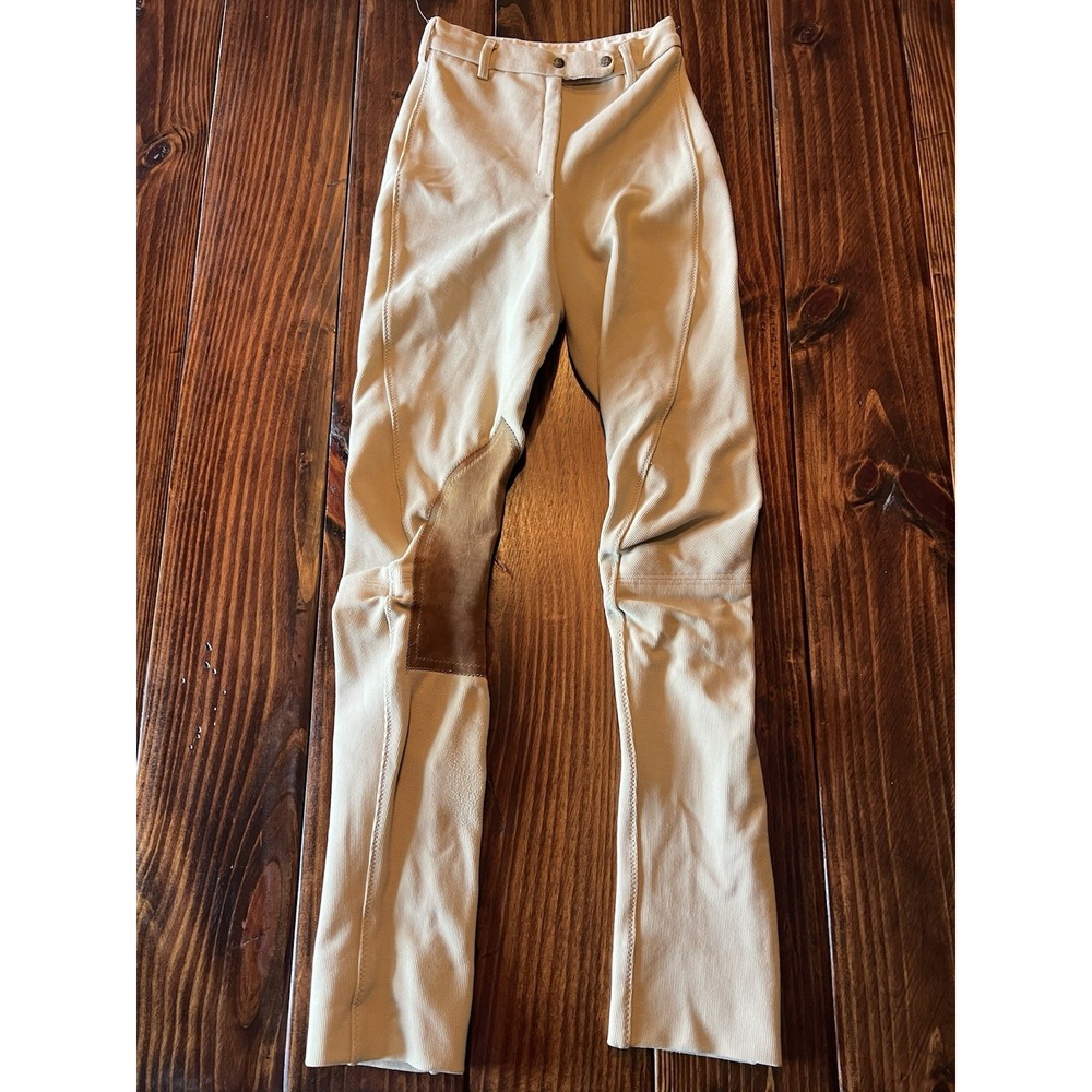 Equestrian Riding Pants Youth 22s Leather Patch Horse Barn‎ Working Pants